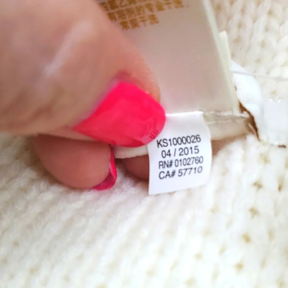 Kate Spade New York Off White Gathered Bow Neckwarmer NWT - Picture 7 of 10